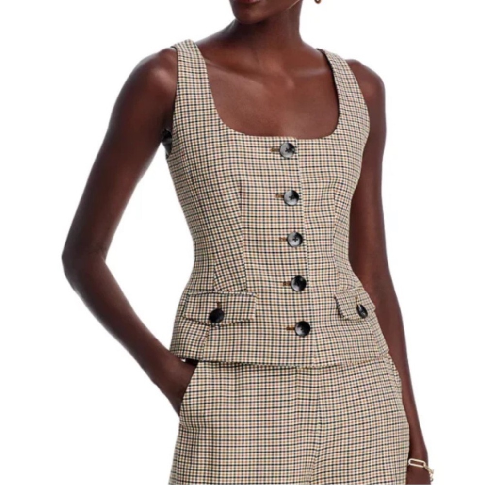 Toccin Georgia Button-Front Top 2 NWT
